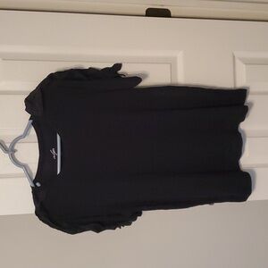 Alya black ruffle top